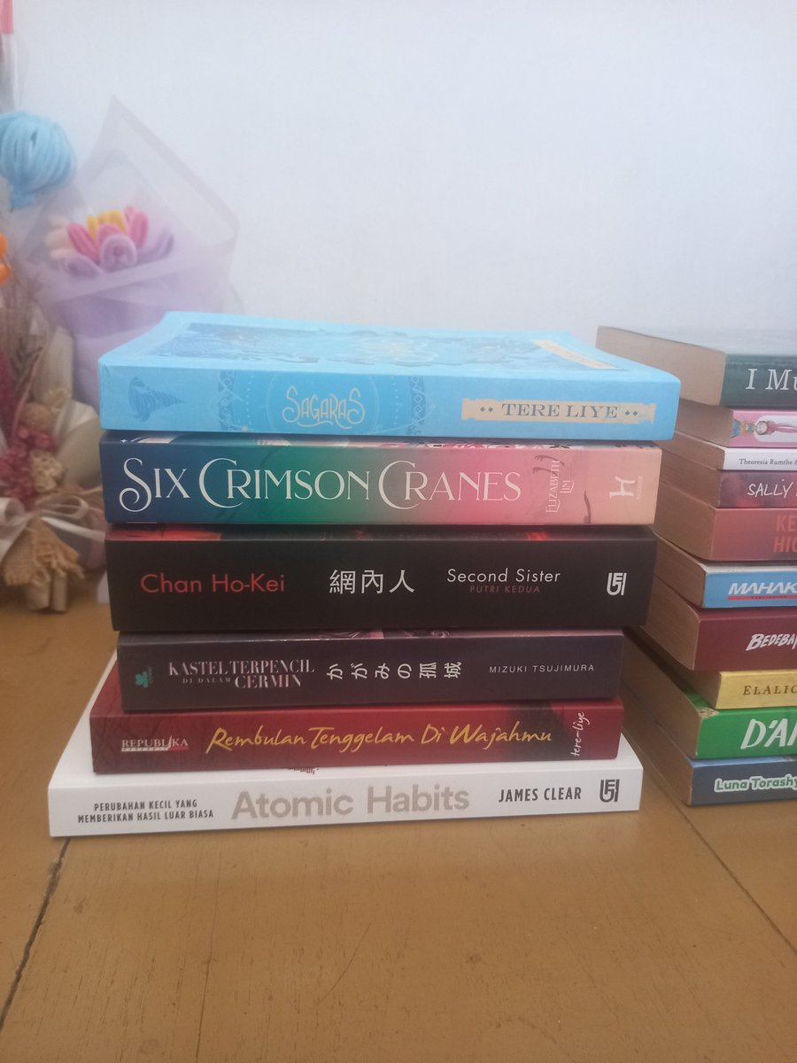 perlefairy's tweet photo. #WTS NOVEL PRELOVED 

Rembulan Tenggelam di Wajahmu 25k
Harga sebuah percaya 25k
Lovasket zero 25k
D'angel life 20k
Renjana 40k
Bedebah di ujung tanduk 40k
Percakapan paling panjang perihal pulang pergi 25k
Jakarta sebelum pagi 50k 
I Must Betray You 50k 
Sagaras 40k https://t.co/sABkcse7yz