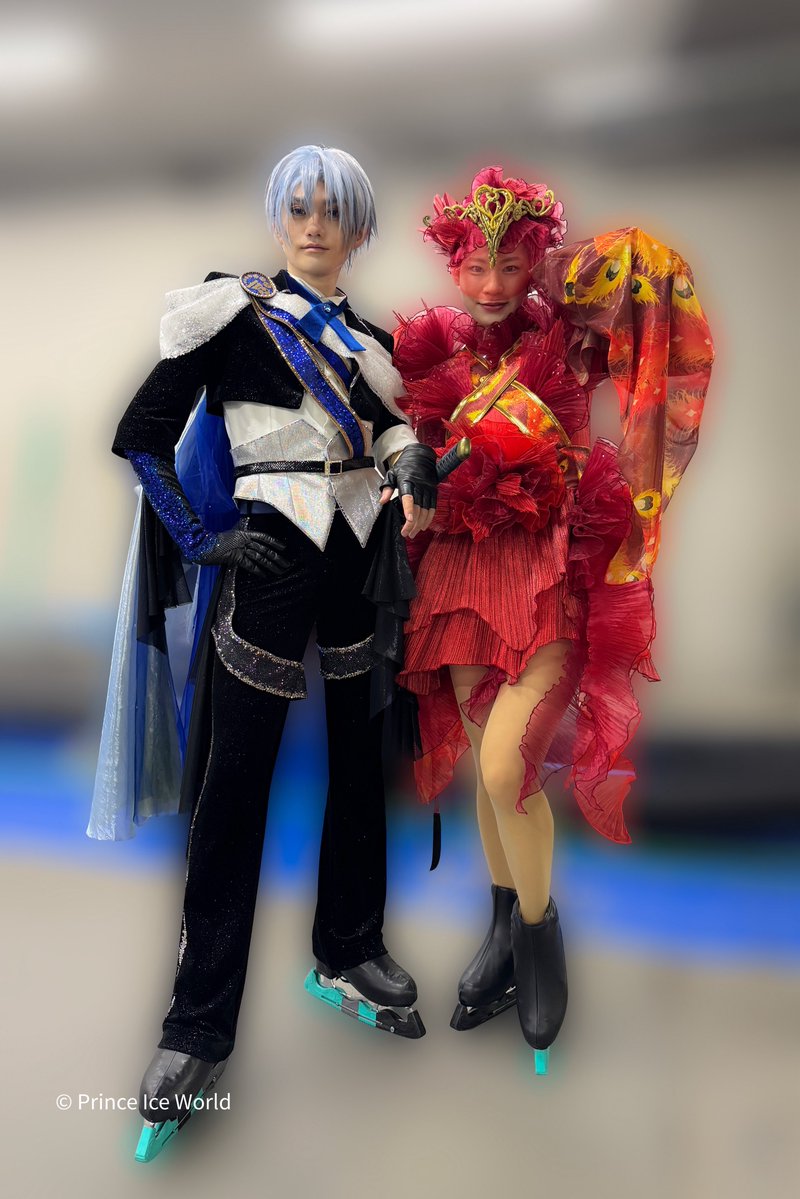 princeiceworld's tweet photo. 『刀剣乱舞 - ICE BLADE -』
ありがとうございました！

2枚のみですがメンバーの写真を
皆さまへお届けします🗡️

PIWチームメンバーが気になった方はぜひ、2027年1月のプリンスアイスワールド沖縄公演、2月のプリンスアイスワールド東京公演へお越しください⛸✨
お待ちしております！

#小林宏一
#𠮷野晃平
#久保涼音
#刀剣乱舞
#刀ブレ
#PIW

（写真は主催さまにOKいただいたものです）