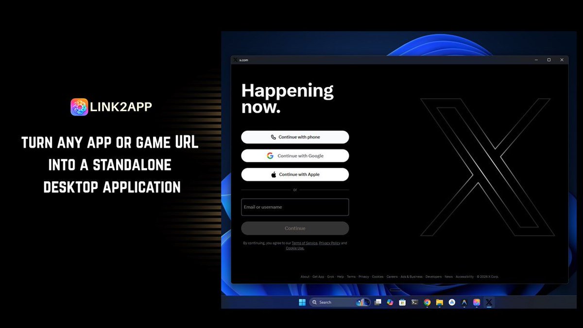kethirabalan_tn's tweet photo. Turn any web app into an installable and publishable @Windows , @macOS, or @Linux desktop app in seconds.
🚀 No coding required just paste your URL and export your package.
Download Link2App on the Microsoft Store:
https://t.co/HD50bmuud7
#Link2App #SaaS #BuildInPublic https://t.co/5fKSAcQgZV