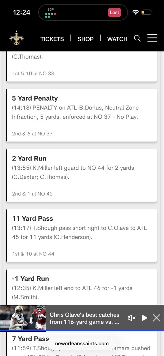 rsheeed_'s tweet photo. There needs to be a stat correction. Kendre Miller had 10 yards. Per NFL rules a rusher receives the yards accrued until the point of the fumble. @HardRockBet @NFL https://t.co/3i3m4sW3sH