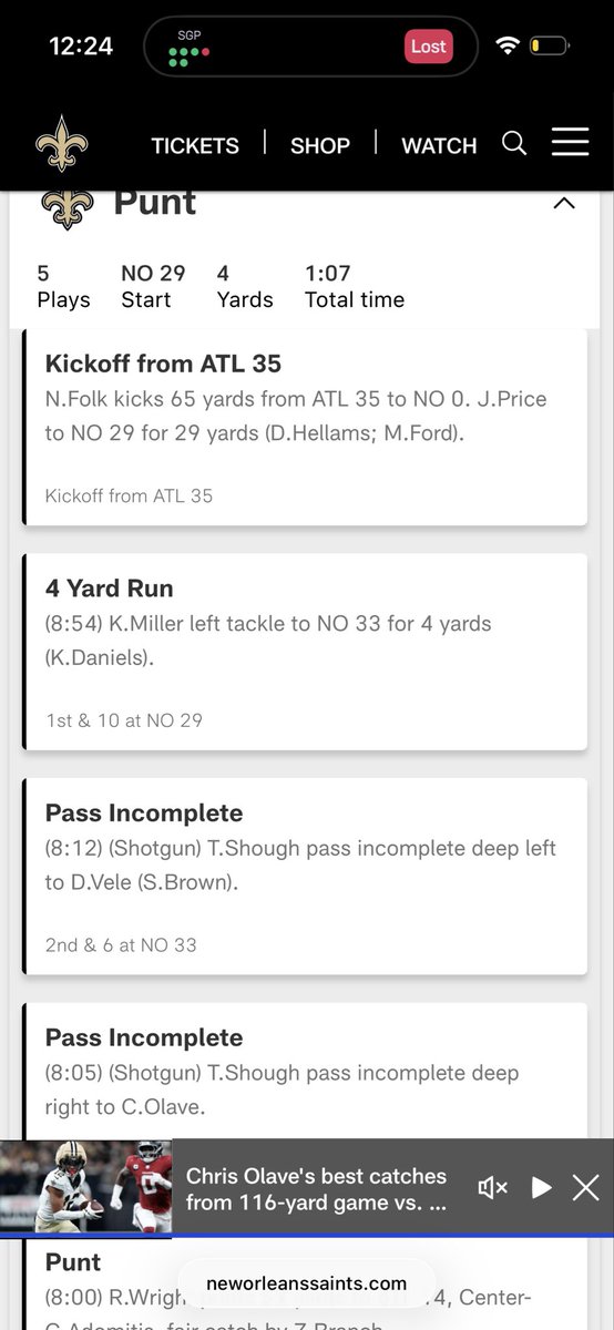 rsheeed_'s tweet photo. There needs to be a stat correction. Kendre Miller had 10 yards. Per NFL rules a rusher receives the yards accrued until the point of the fumble. @HardRockBet @NFL https://t.co/3i3m4sW3sH