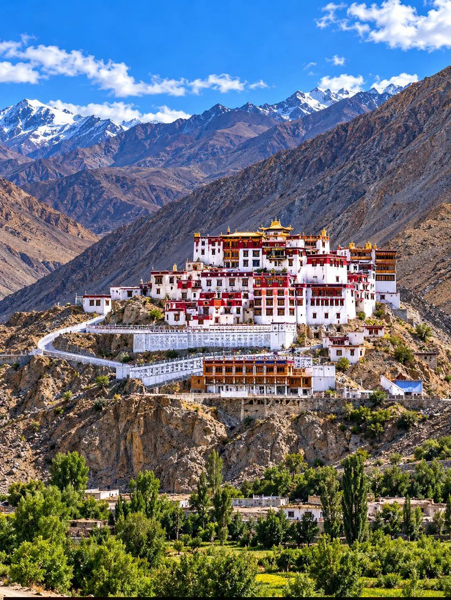 Meharjan555205's tweet photo. Ladakh Monastery — A beautiful monastery surrounded by towering mountains and stunning views.
#jammukashmir
#bigboss #tejran
#karuppu #spiritualawakening https://t.co/KNnsHIDFYc