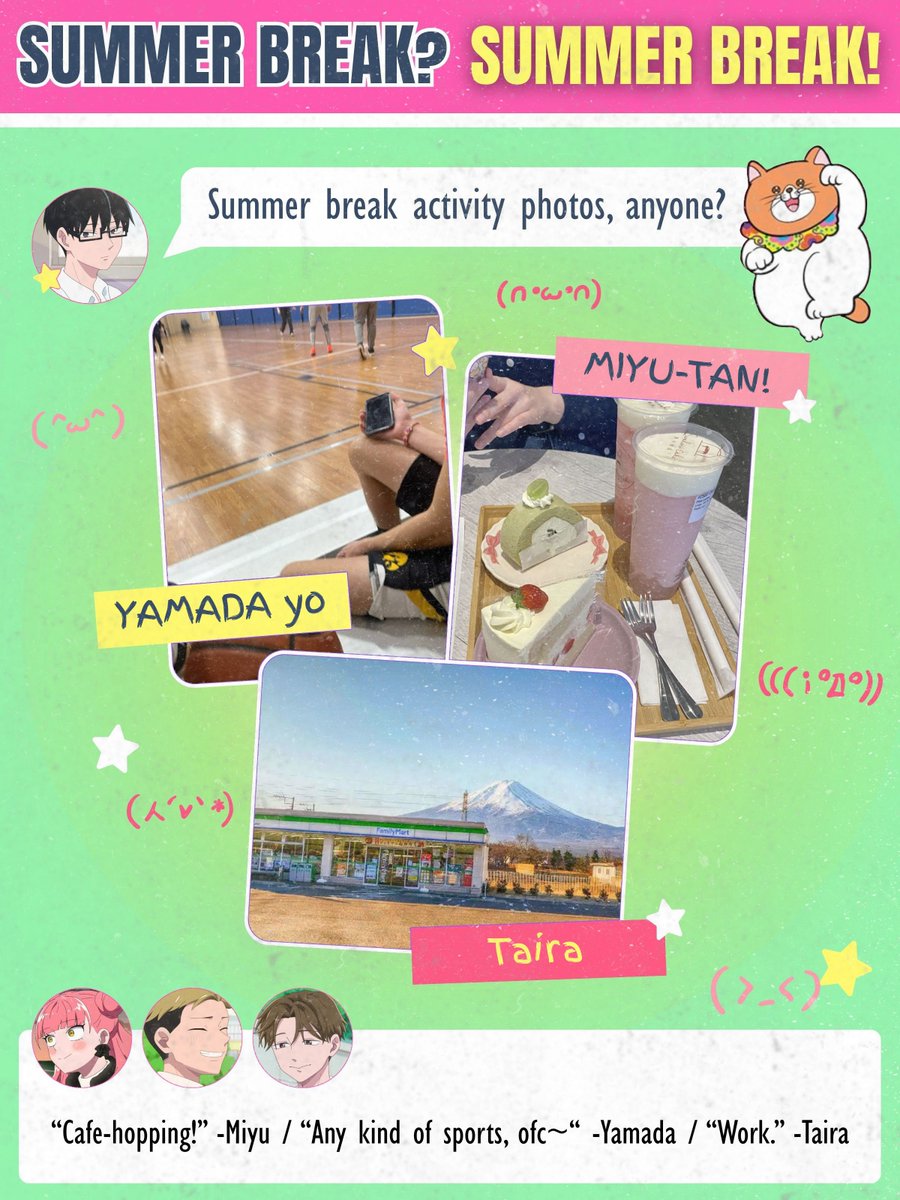 poIarattraction's tweet photo. WOOHOO!~ Summertime is officially here! ✧(> ▽ <)✧ Aren't you curious about what your friends are doing during the break (o_O)?? COME ON! COME ON! Contact some of your friends right now to find out what they're up to this summer break! ٩(ˊᗜˋ*)و

[ https://t.co/P8MCw7W3yG ] https://t.co/R4czacm0n2