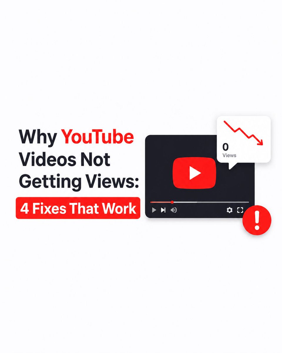 _Buildmyplays's tweet photo. Stuck with low views on YouTube? 📉🎥
Don't blame the algorithm just yet! Here are the main reasons your videos aren't getting traction and how to fix your metrics today.
Read the full breakdown via bio 🔗
#YouTubeAlgorithm #ContentCreatorTips #BuildMyPlays #YouTubeGrowth https://t.co/fuqxFl7y4A