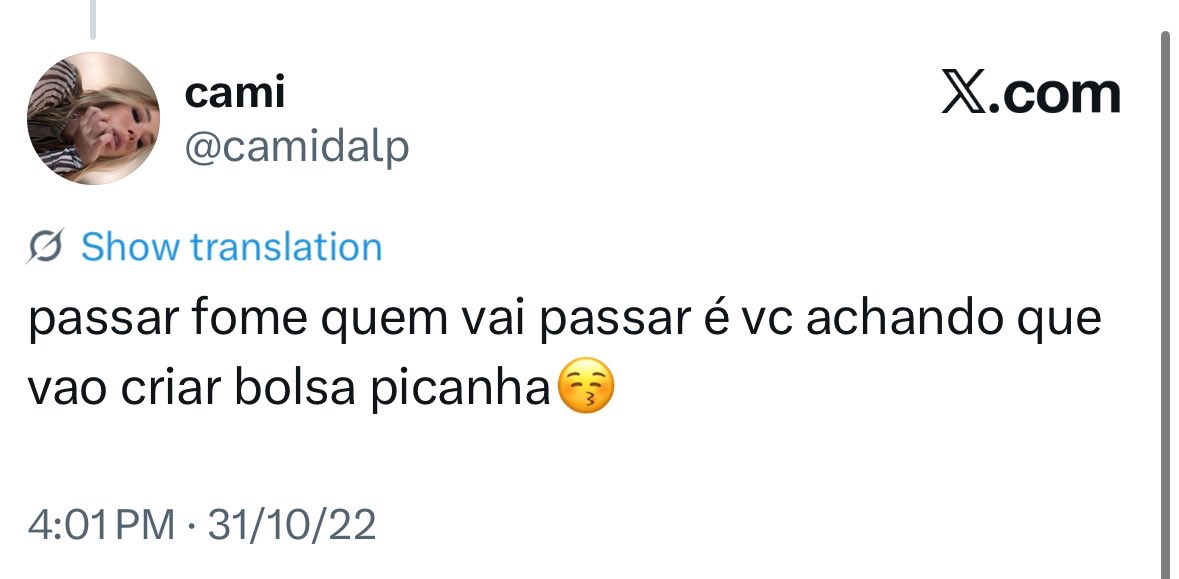 aoifermolloy's tweet photo. cami dal está isenta até agora porque ela é SUJA e apoia o governo do bolsonaro e tem diversos posts elogiando feitos por aquele boçal https://t.co/1mcSIxZoXP