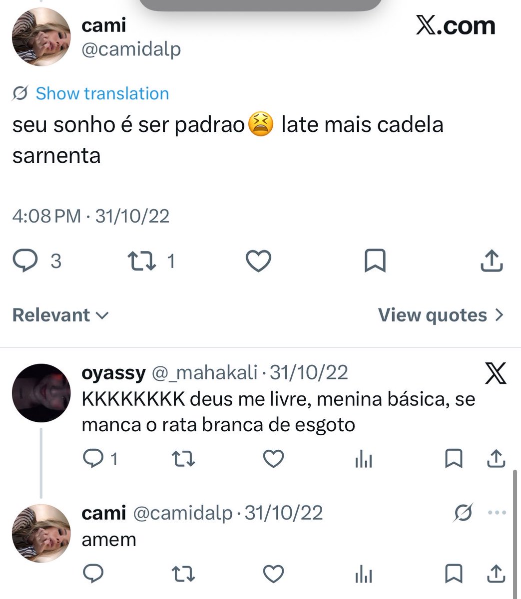 aoifermolloy's tweet photo. cami dal está isenta até agora porque ela é SUJA e apoia o governo do bolsonaro e tem diversos posts elogiando feitos por aquele boçal https://t.co/1mcSIxZoXP