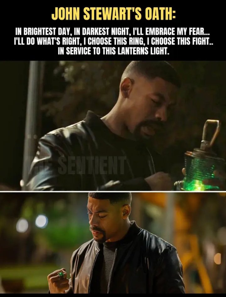 omurusamuel22's tweet photo. The reason John didn't say in this lantern oath "no evil shall escape my sight" because he literally let evil get away with m*rder, helped cover it up, and put earth at risk by letting a manhunter live in this episode. https://t.co/J1licaTMKL