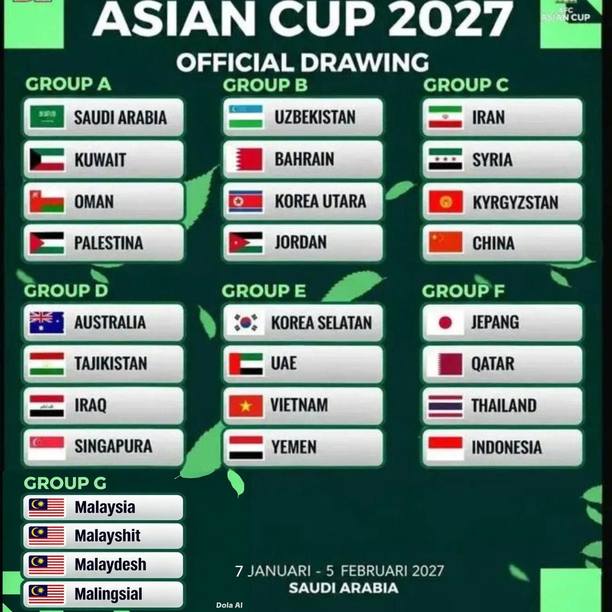 Xanderss_'s tweet photo. @OnefootballM Ohh. Okay.
Whatever.

Better you prepare for Asian Cup.

Ohh your country not in the Asian Cup 2027?

Okay we Indonesians will help you make your own group for Asian Cup 2027 https://t.co/9qP5MlwMt3