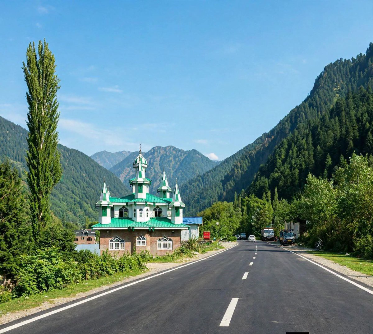 Meharjan555205's tweet photo. 🌲 Kashmir — Scenic roads, lush forests and majestic mountains create a perfect paradise.
#jammukashmir
#bigboss #tejran
#karuppu #spiritualawakening https://t.co/K91VSEexJ7