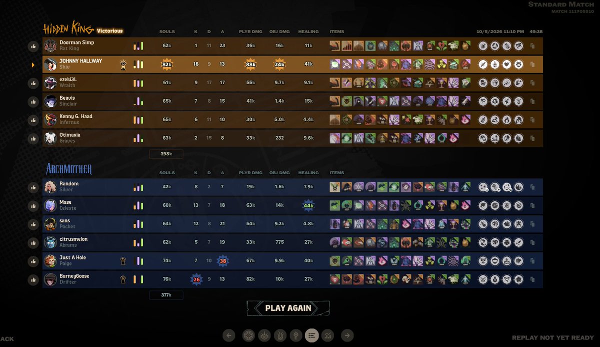 Wh0reyBatz's tweet photo. Brought this game back bc they all followed me into a hallway in their own base. Whos gonna tell the Paige Shiv has the lowest winrate rn and they coulda bought slowing hex like the Abrams who kept killing me. I am literally Johnny Hallway. https://t.co/AIR21isUl2