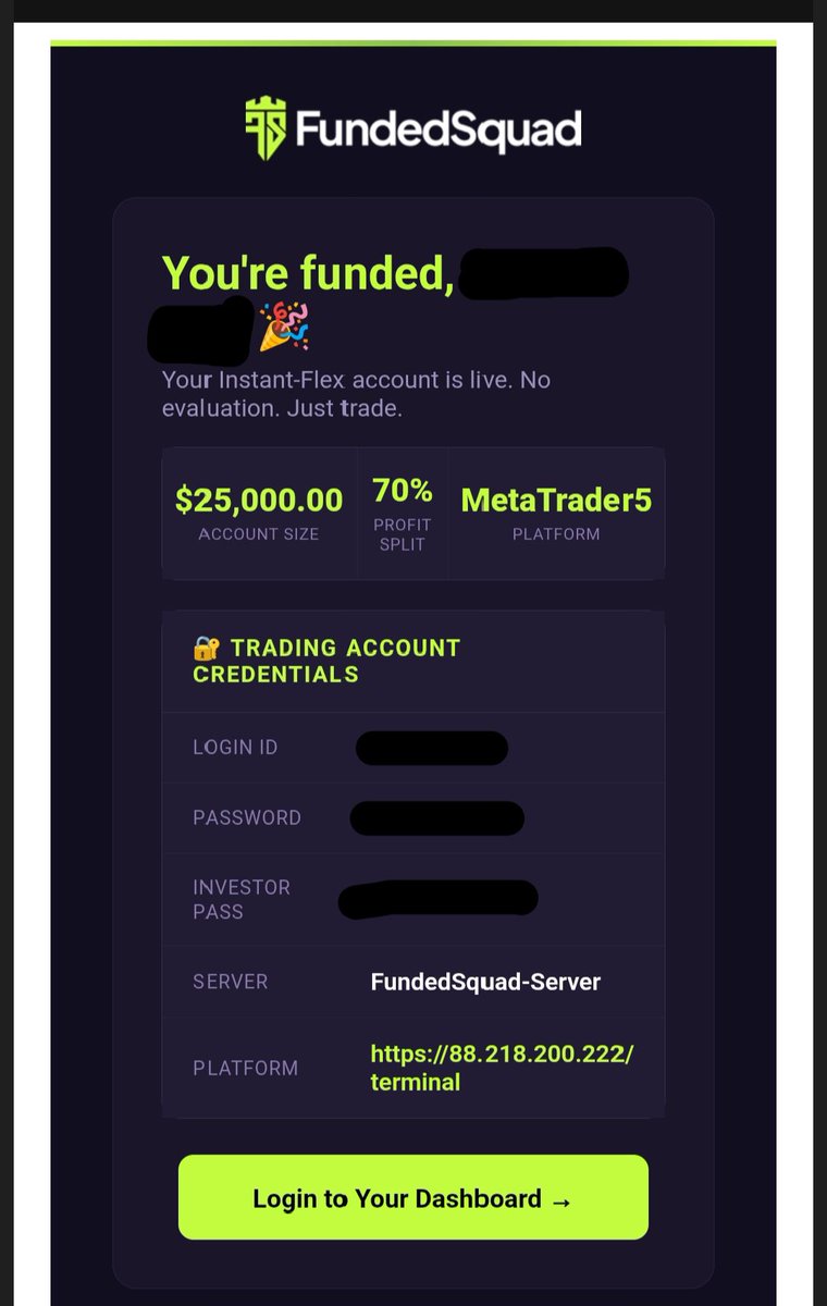 PropFirmCulture's tweet photo. Starting a new journey today with @FundedSquad 🚀 Instant Flex

Here's Why 👇🏻

• No consistency rule
• 3% daily drawdown
• 5% max drawdown
• Static drawdown
• On-demand payouts
• News trading allowed
• Up to 90% profit split

You can get 52% OFF using my code: AWAITED https://t.co/Odm092ldil