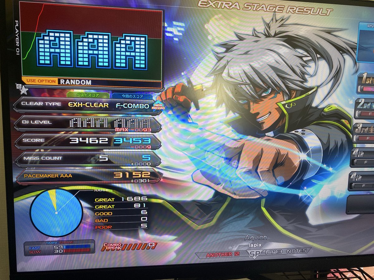 31337bpm's tweet photo. 停滞期とか言ってたけど、仕事アレすぎてINF起動したら普通に上手かった https://t.co/zqhey41WeC