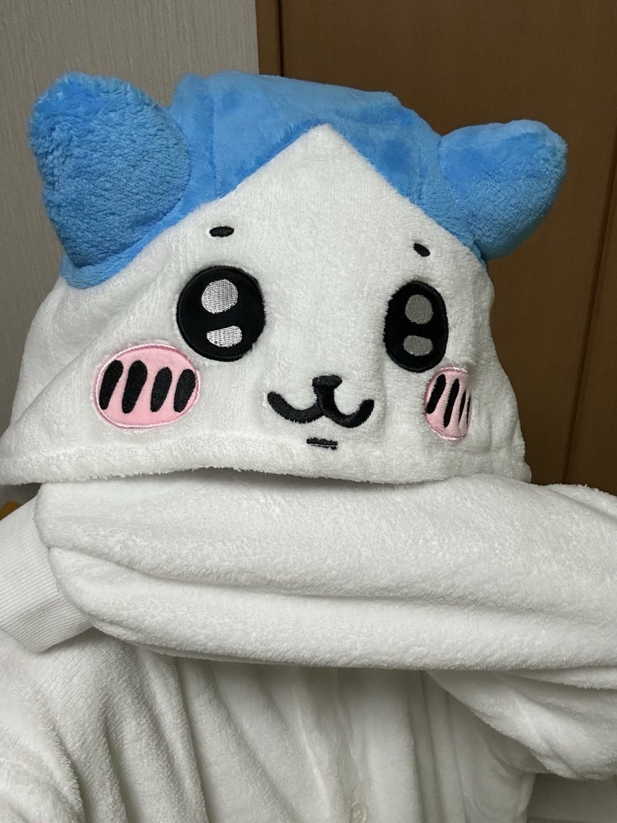 maririn_3534's tweet photo. 今冬のパジャマはハチワレとひきこもりで過ごします🫡

 #ちいかわ  #ハチワレ https://t.co/E7ALSIctSi