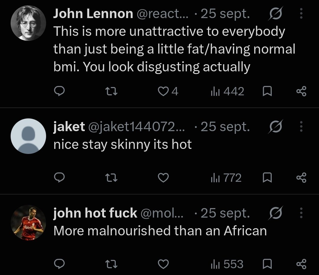 an4rchist_oct4v's tweet photo. Men react to someone with a dangerously low BMI and a ED try not be weird GO https://t.co/duStSHr4uX