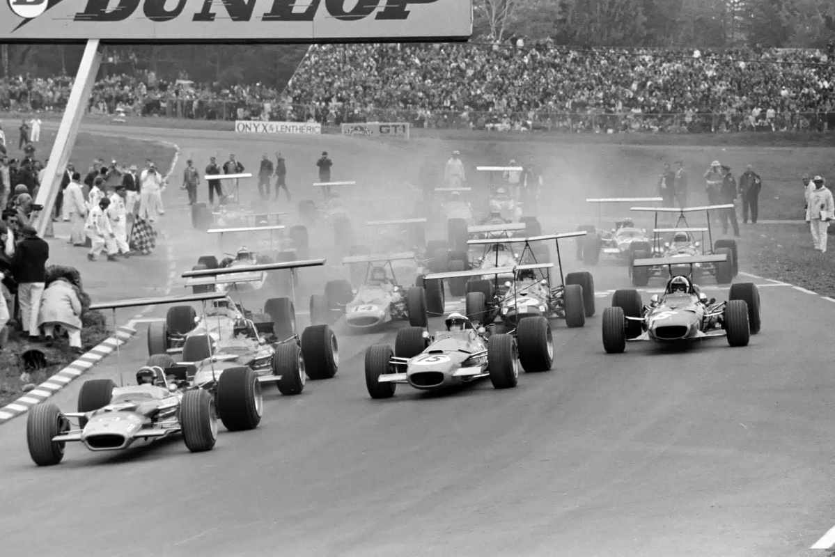 MsportXtra's tweet photo. #F1 #OnThisDay, October 6th 1968. Jackie Stewart took his March to victory at Watkins Glen as he won the #USGP . Graham Hill in the Lotus finished 2nd while John Surtees, a lap down, took 3rd for Honda. https://t.co/MZxReRf6nW #MsportXtra @HillF1 https://t.co/9nTYWxAPdl