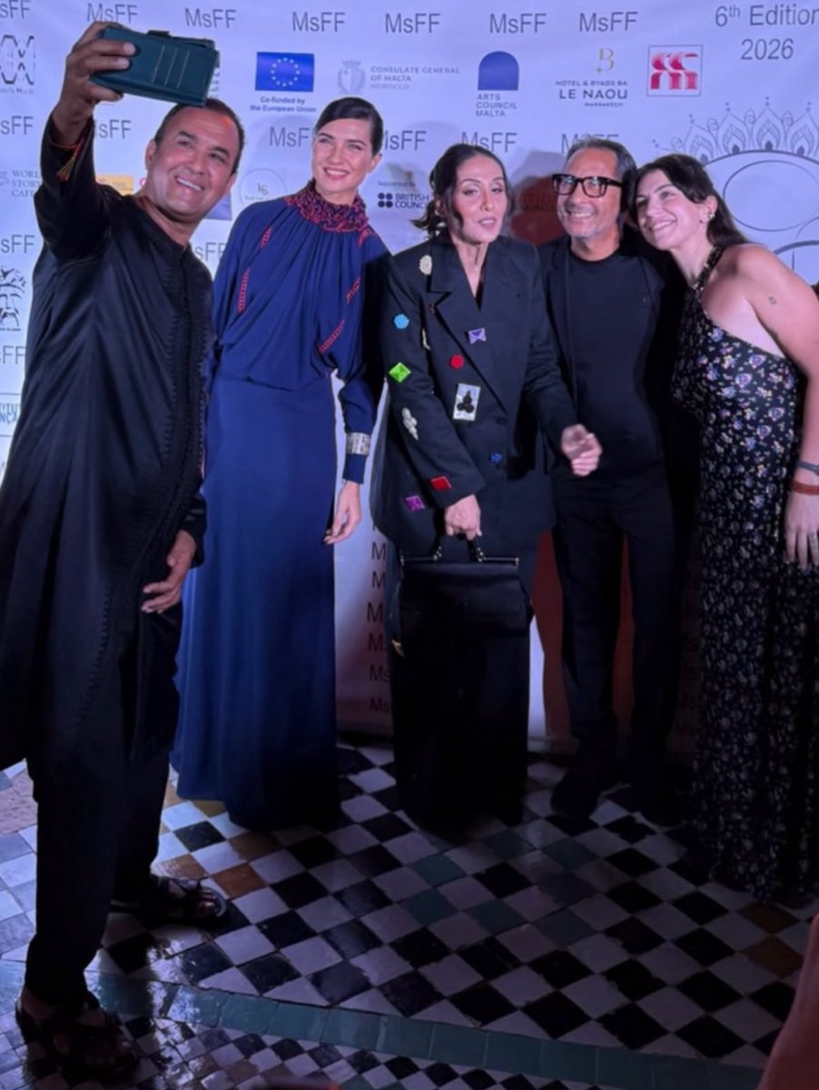 Y_Eliza13's tweet photo. Tubis tan auténticas y ese lindo ambiente de equipo 💫🤍 #TubaBüyüküstün #MARRAKECHsFF #MARRAKECHsFF2026 https://t.co/G6xzd6FUkC