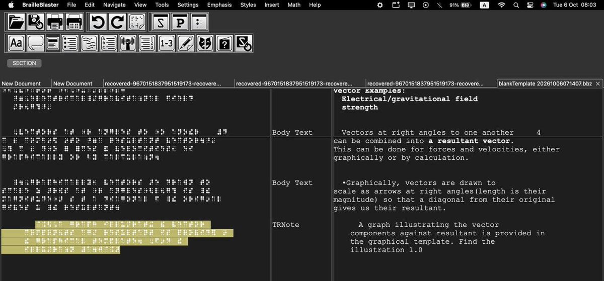 arno_sylvanous's tweet photo. Designing a BANA tactile physics graphic using Inkscape and BrailleBlaster. Making STEM accessible! 📐💻 #A11y #Braille https://t.co/I7lX32yZZD