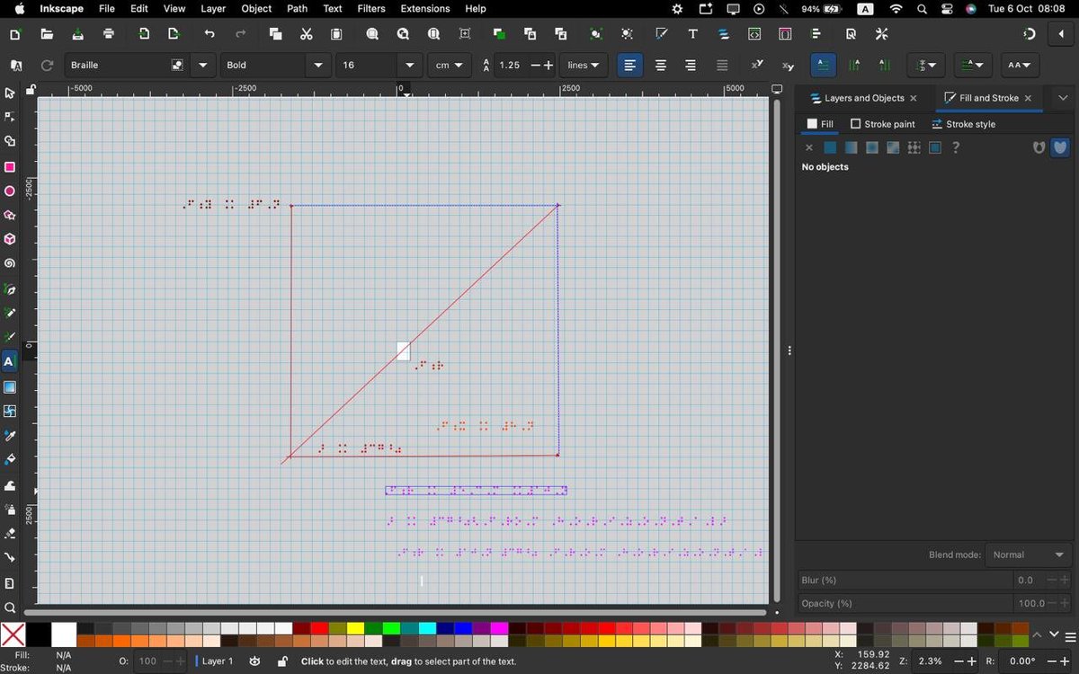 arno_sylvanous's tweet photo. Designing a BANA tactile physics graphic using Inkscape and BrailleBlaster. Making STEM accessible! 📐💻 #A11y #Braille https://t.co/I7lX32yZZD