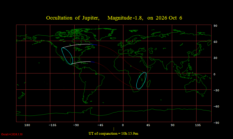 SkyCaramba's tweet photo. The moon will hide Jupiter today. https://t.co/MS6FNJF3jm