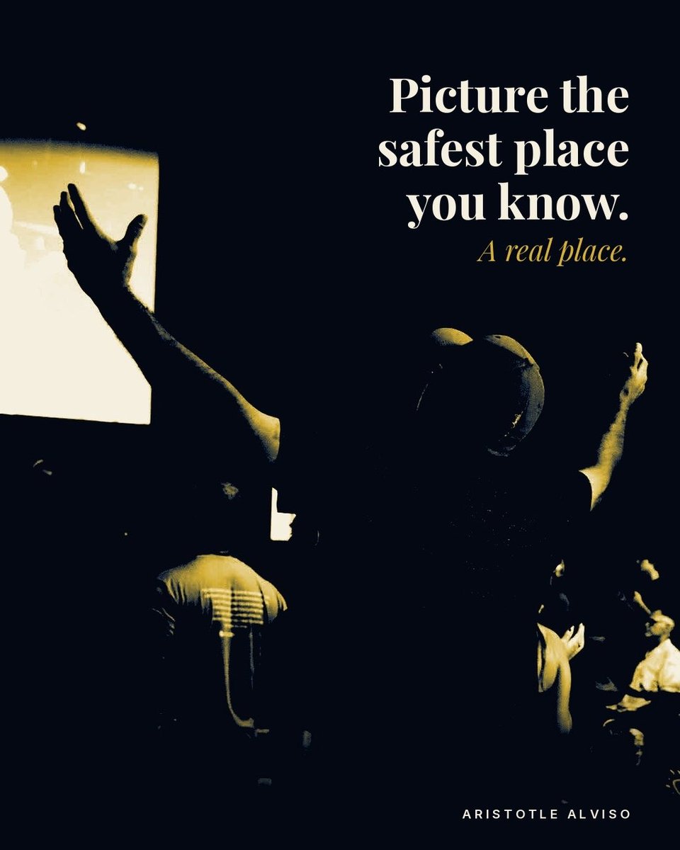 AristotleAlviso's tweet photo. A friend asked me a question this week I couldn't shake:

"Picture the safest place you know. A real place. What does it look like?"

My answer came fast. And it filled me with gratitude. https://t.co/D1Clw5ETTU