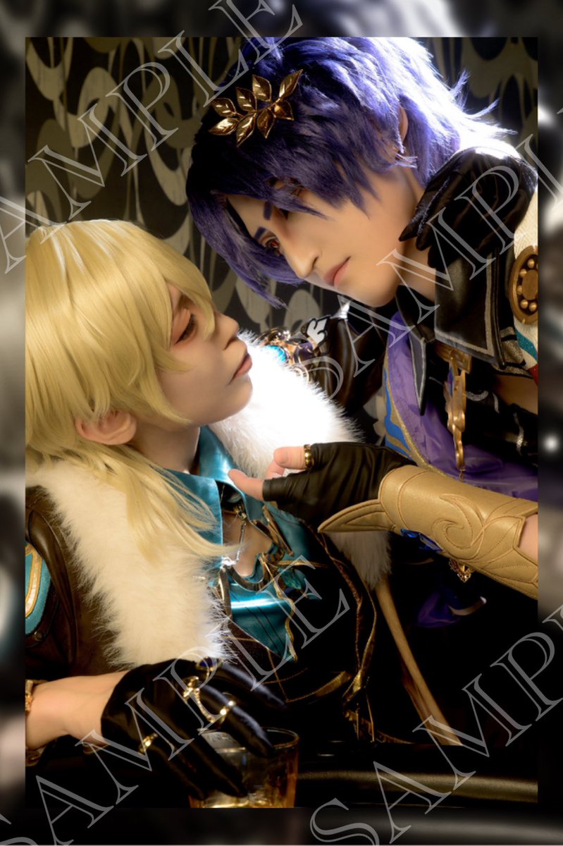 kyosuke_09's tweet photo. 【新刊 サンプル】
10/25 SWEET HALLOWEEN FES 2026
転がる賽は真理に至るか 内にて発行

 『Over pair』 
cosplay photobook

Aventurine＆構成：@lua_kuncos 
Dr.Ratio

photo：@veveveid 

※🦚🛁風味/B6/本文36P

サークル：最大公約数/６号館Ｃ こ08b https://t.co/x9wtRRHCLm