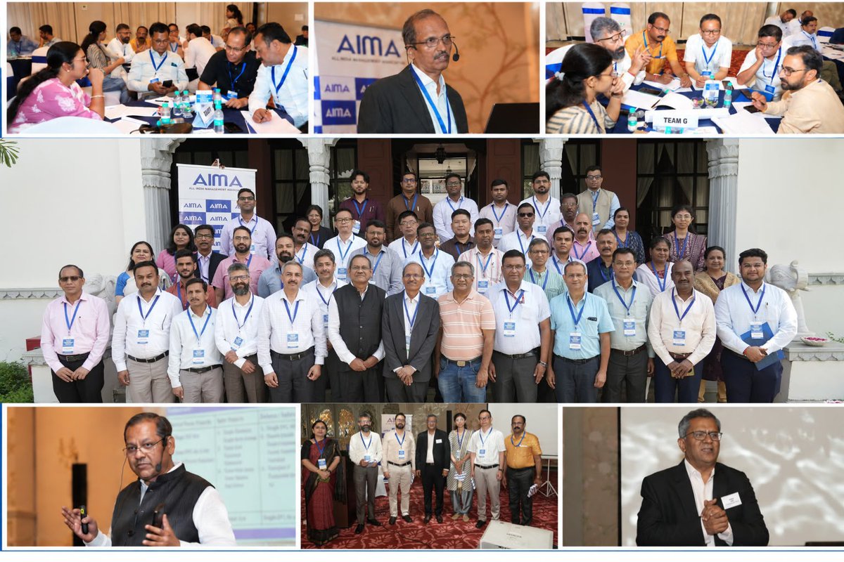 aimaindia's tweet photo. AIMA successfully concluded its Capacity Building Programme on Strategic Contract Management &amp; Dispute Resolution for High-Value Projects, in Udaipur. 

PSUs, government &amp; infrastructure professionals participated, with support from World Bank, AIIB &amp; NDB. https://t.co/HrKbvYO4Pt