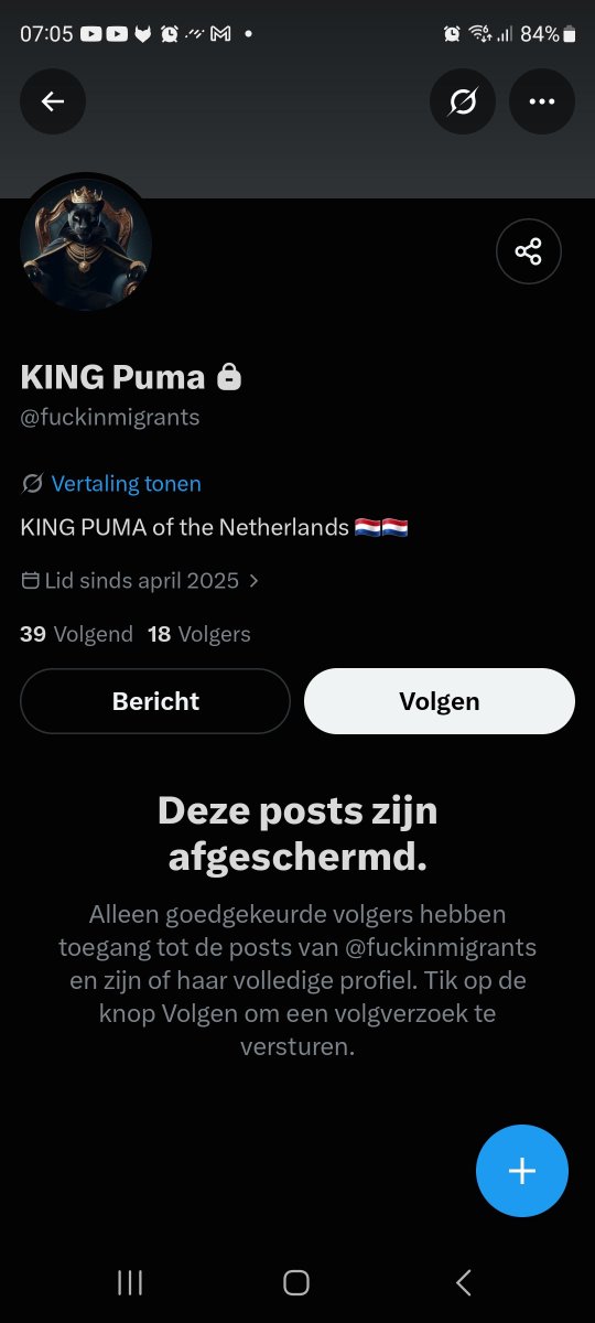 theOREreturn's tweet photo. Stinkie de puma oftewel lisannne buma zit weer veilig achter een slotje haar gif te posten. Mooi fsn lezen normale mensen het niet meer. En dan haalt lisanne er geen plezier uit. https://t.co/nKc4rGgZnx