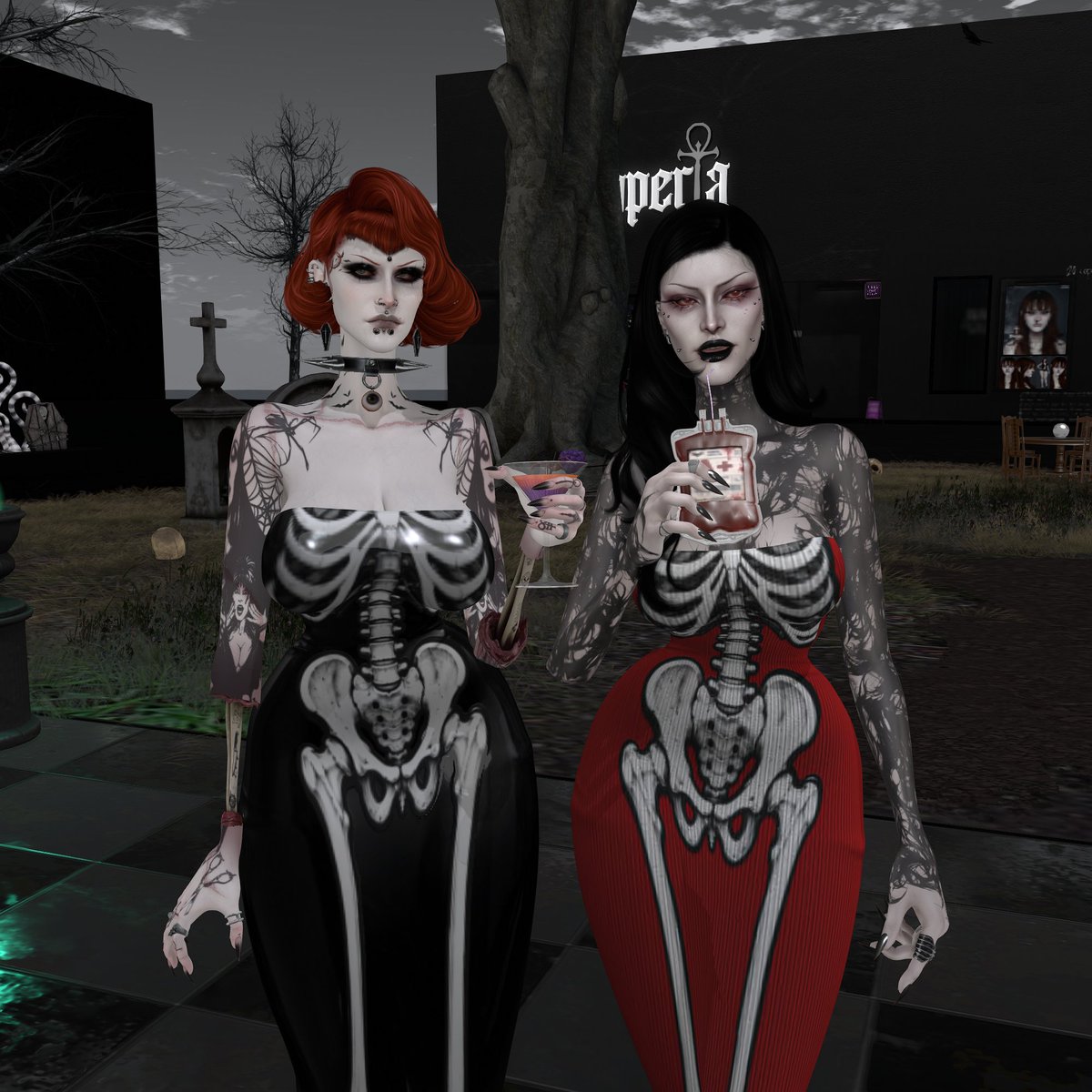ImperiaStoreSL's tweet photo. Graveyard date with the vampire baddie. 🥴 https://t.co/ntxxn1N8rQ