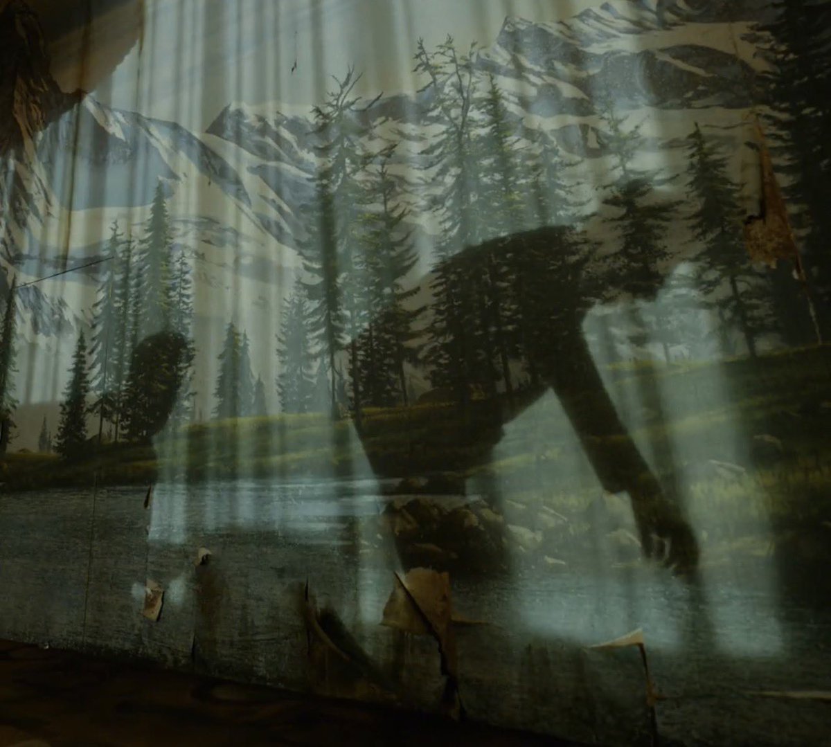 RatthewKK's tweet photo. In #Digger … Was this shadow scene representing Plato’s allegory of the cave?

Is the Fossil Fools the mere shadow of actual history? 
The shadow made by the flames of the torch the Rockwells been passing down, painting the perception of reality in front of everyone’s eyes? 
The torch that supplies freedom to bask in their manufactured unsustainable lifestyle, whether it might be for comfort provided by oil, or safety provided by mass surveillance?
So nobody want to leave the cave, looking to regain autonomy of their own freedom, even as their ‘cave’ is drowning due to the remnants of disaster caused by their inaction?