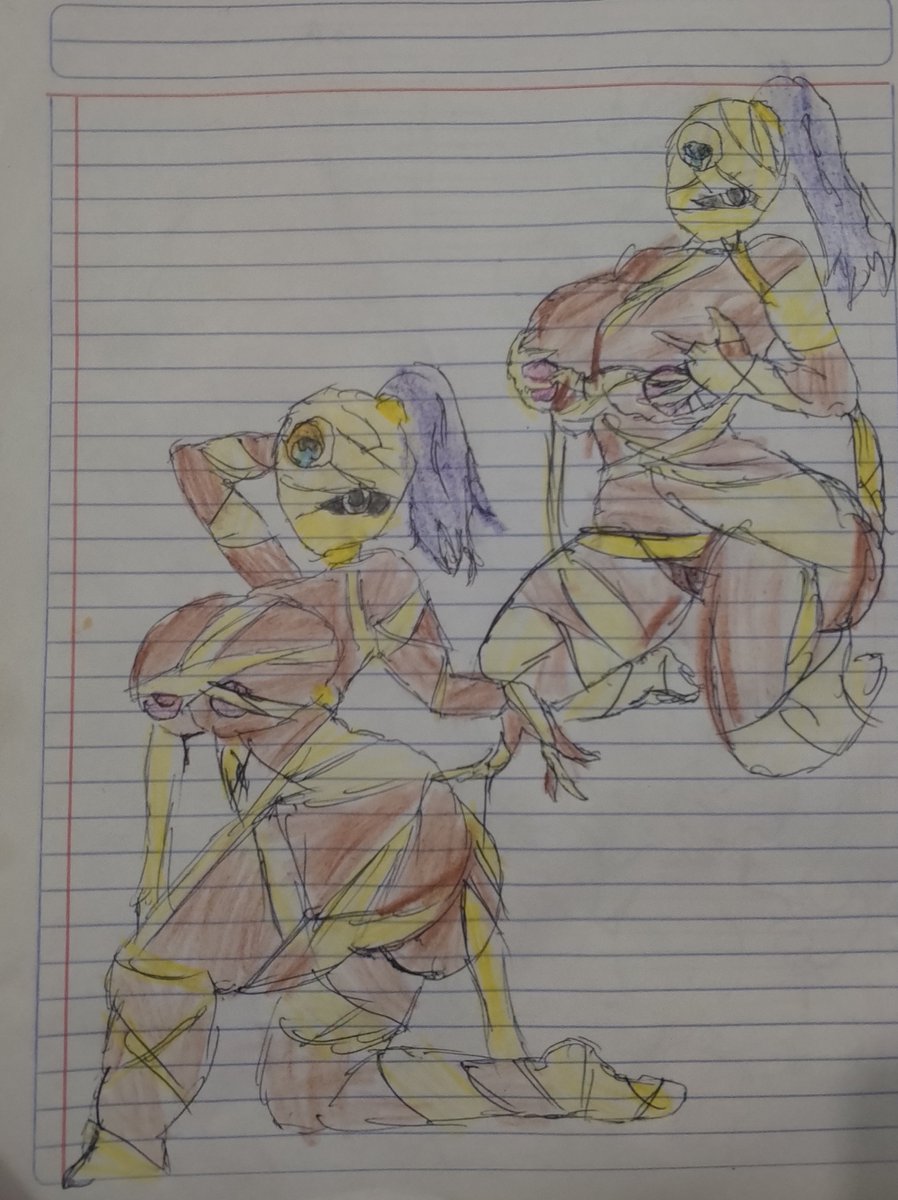 EmilianoFa38539's tweet photo. Día 64 y hoy toco ahora si a una brawler que si merecía ser momia..

Tara, se está probando el disfraz pero se le acabaron las vendas jeje por si la quieres ayudar 😼🔥.

#BrawlStars #BrawlStarsTara #Rule34 #Nsfw #Provocative #Bigass #Bigtits #Mummy #Dibujo #Drawing #Halloween https://t.co/o80n9E4b5h