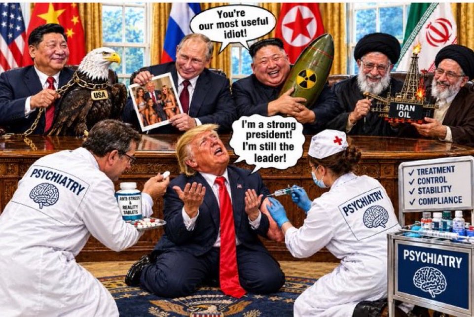 CaraMia200's tweet photo. @Devodavo2 😉#Trump’s shame, hypocrisy &amp; treasonous instincts are without precedent &amp; boundary.

#USA must excise the malignancy that’s aggressively attached to it’s side &amp; will likely end the host,without urgent excision beginning these Midterms.

End #TrumpPedophile’s powers in November. https://t.co/9I87dnLGWm