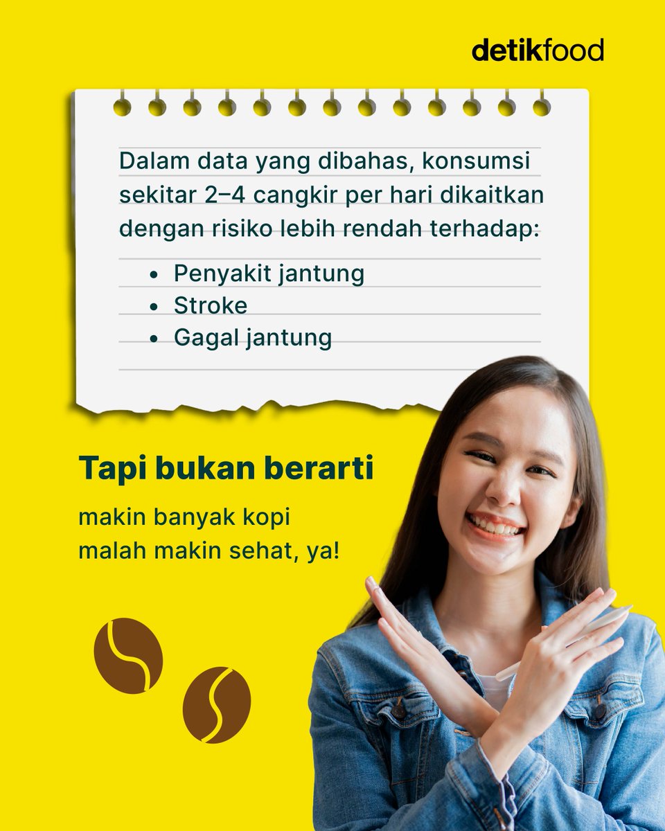 detikfood's tweet photo. Namun, jenis kopi, tambahan gula/susu, dan toleransi kafein tiap orang juga perlu diperhatikan. https://t.co/2vUaEMe3m2