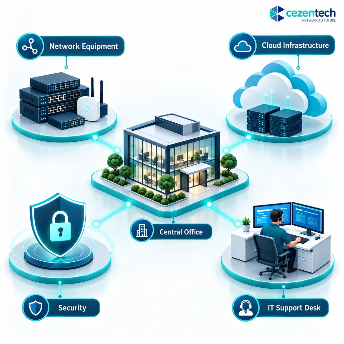cezentechx's tweet photo. This month, we’re highlighting the core of modern IT: Networking, Cloud, Security &amp; IT Support.
Stay tuned for insights, tips, and updates throughout the month.
#CezenTech #Networking #Cloud #CyberSecurity #ITSupport https://t.co/0GAp28MuCE