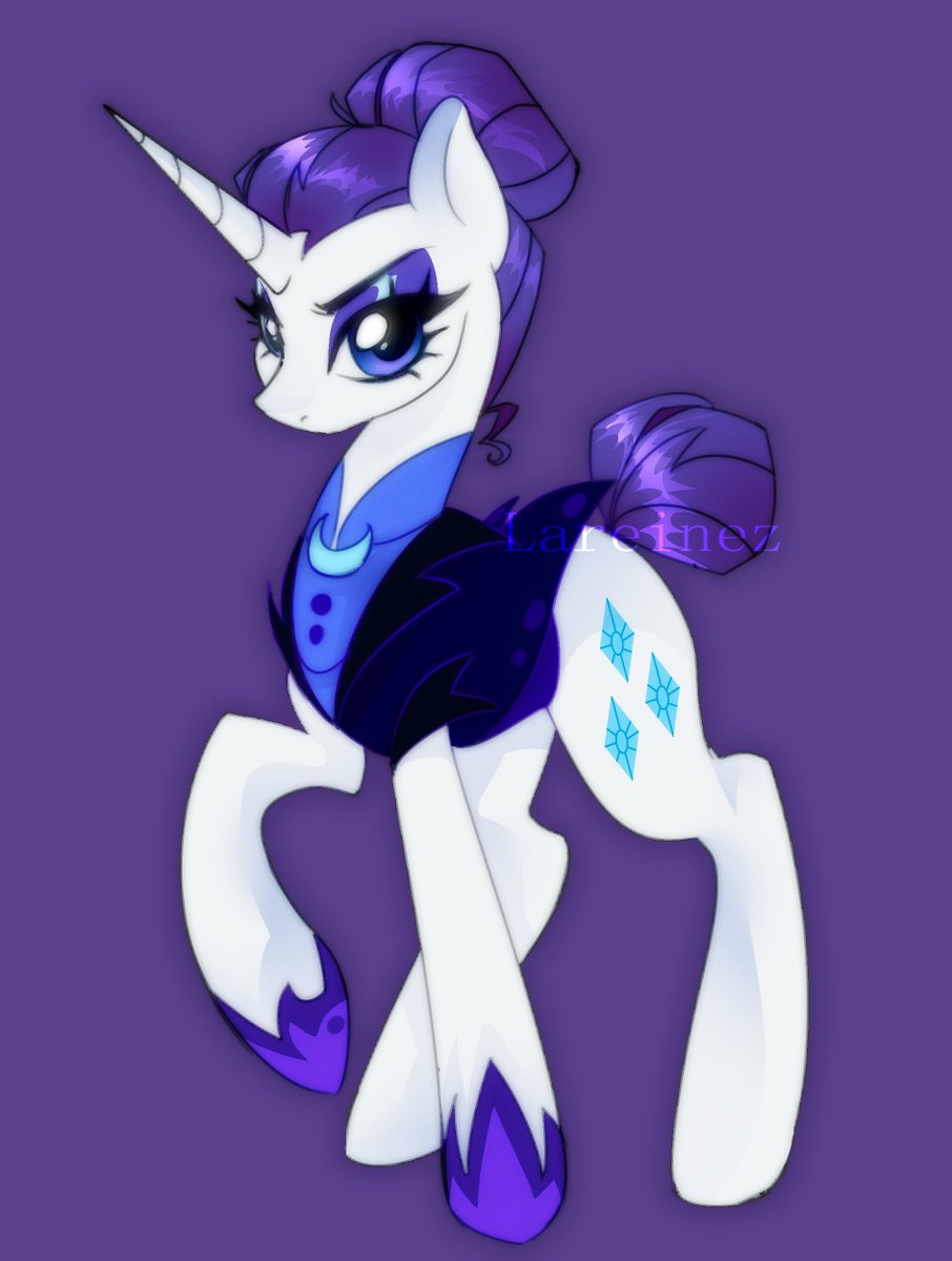 Lareinez_'s tweet photo. Nightmare AU Rarity #mlp https://t.co/11cctUdnoz