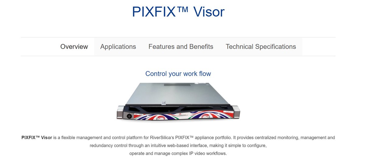 RiverSilica's tweet photo. Your IP video workflow deserves more than monitoring. It needs control.

PIXFIX™ Visor brings workflow management, real-time monitoring, redundancy, alerts and job control into one intuitive interface.

Discover PIXFIX™ Visor https://t.co/CRVq7QKnu6

#PIXFIX #IPVideo #Broadcast https://t.co/OMKK4E2F4b