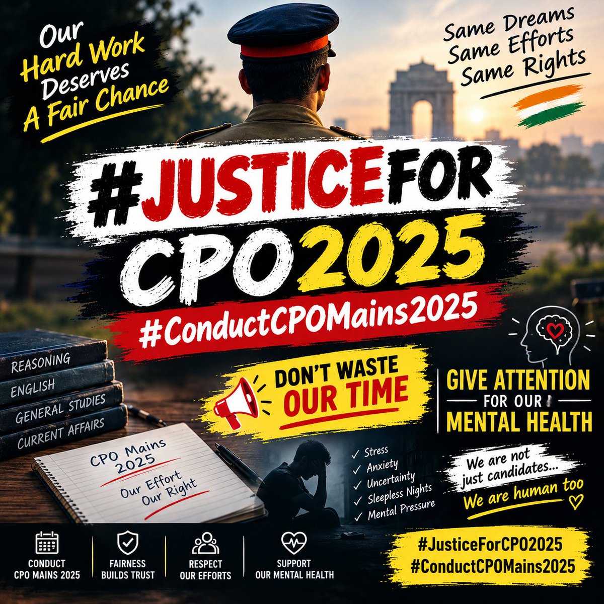 whoisvishu's tweet photo. #justiceforcpo2025 #conductcpomains2025
Don't waste our time take action https://t.co/8Ow7Wj0vEC