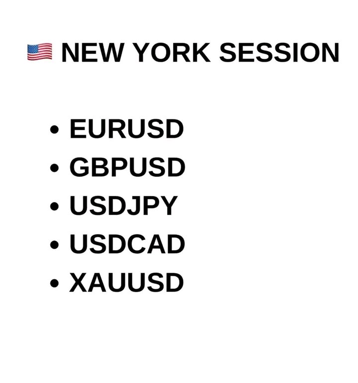 _REAL_FX's tweet photo. CURRENCY PAIRS TO TRADE PER SESSION 🌍📊

Different forex sessions have different levels of activity and liquidity. Instead of watching every pair, you can build a watchlist around the session you are trading.

1️⃣ ASIA SESSION 🌏

* USDJPY
* AUDJPY
* AUDUSD
* NZDUSD

2️⃣ LONDON SESSION 🇬🇧

* EURUSD
* GBPUSD
* EURGBP
* GBPJPY

3️⃣ NEW YORK SESSION 🇺🇸

* EURUSD
* GBPUSD
* XAUUSD
* USDCAD
* USDJPY

4️⃣ LONDON + NEW YORK OVERLAP 🔥

* EURUSD
* GBPUSD
* XAUUSD
* GBPJPY

💡 SIMPLE IDEA

Asia → JPY / AUD / NZD pairs
London → EUR / GBP pairs
New York → USD-related pairs + Gold
London + New York → Major pairs with strong overlap

This is a watchlist framework, not a rule that these pairs must be traded during these sessions. Market conditions, volatility, news, liquidity and your setup still matter.

Choose the session you want to trade, focus on a smaller watchlist, and wait for your own model to develop.

⚠️ For Educational Purpose join my Free telegram channel 👇