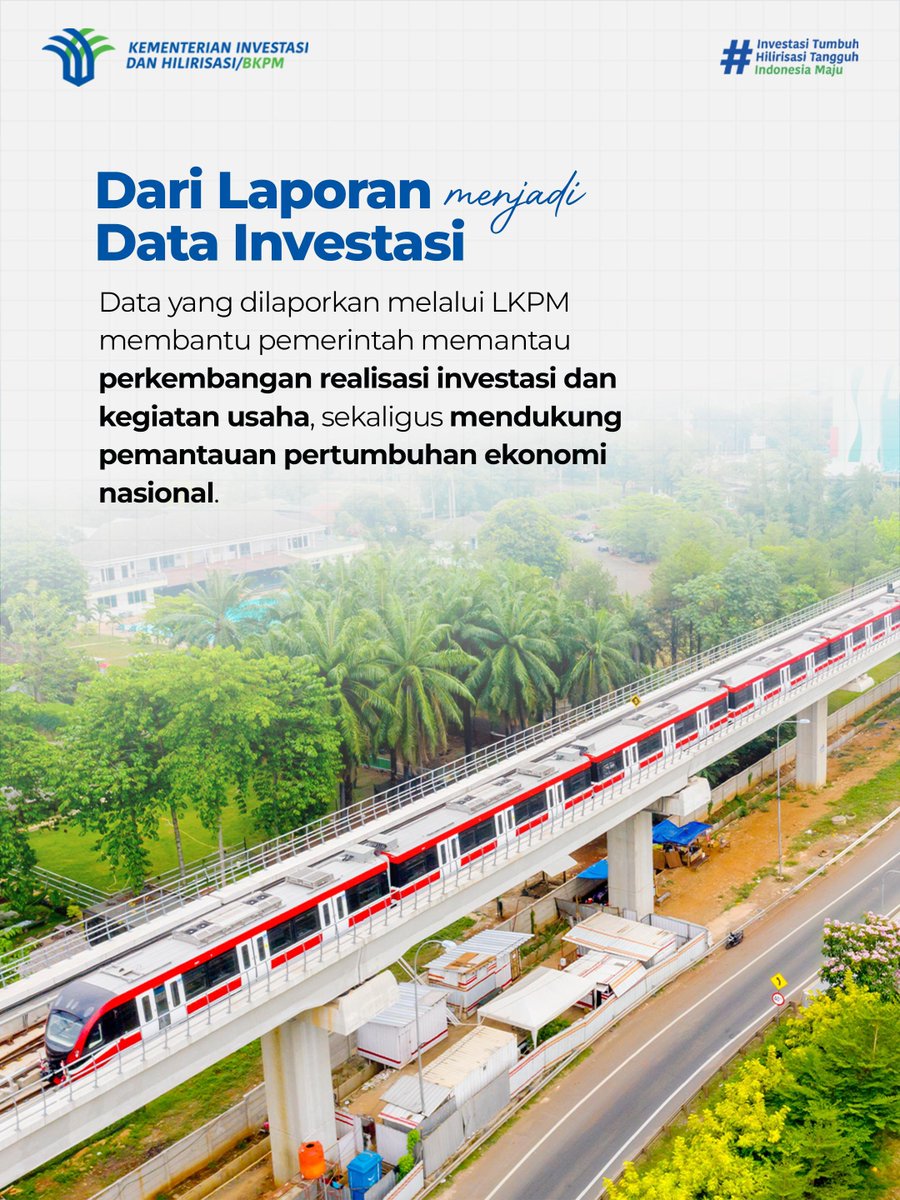 bkpm's tweet photo. Dari laporan perusahaan, pemerintah dapat melihat bagaimana investasi direalisasikan dan berkembang di berbagai sektor serta daerah.

**

Through company reports, the government can track how investments are realized and developed across different sectors and regions. https://t.co/ZcvyIlQJML