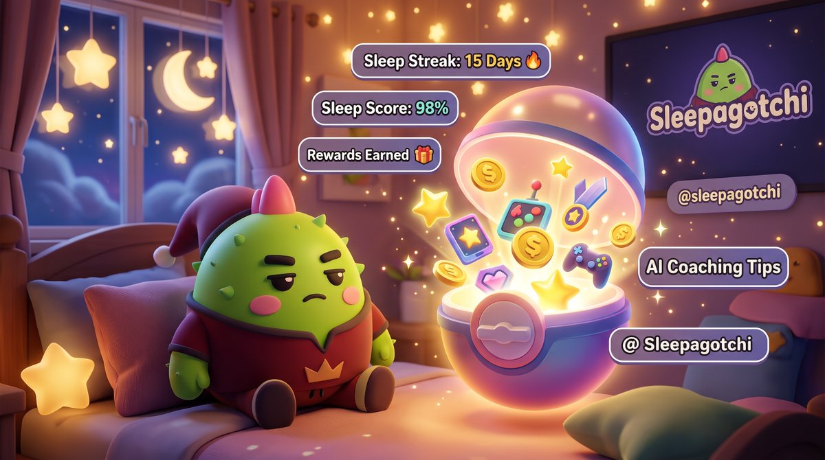 awpruslihh's tweet photo. Sleep consistent. Wake up refreshed. Claim rewards 🛌🎁

@sleepagotchi makes healthy sleep schedules fun and rewarding through AI wellness coaching, hero quests, and daily Gatcha drops.

What’s your current sleep streak? Drop your status below 👇

#Sleepagotchi @sleepagotchi https://t.co/IihOdErHGk
