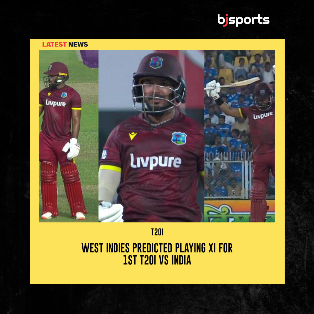 Bjsports_OFC's tweet photo. West Indies 🏝 predicted playing XI for 1st T20I vs India 🇮🇳

👉 Read More - https://t.co/afSkuBn8ee

#Baji #BjSports #Sports #Cricket #WIvsIND #WestIndiesCricket #PlayingXI #T20I #CricketNews https://t.co/4l0PwRZgFb