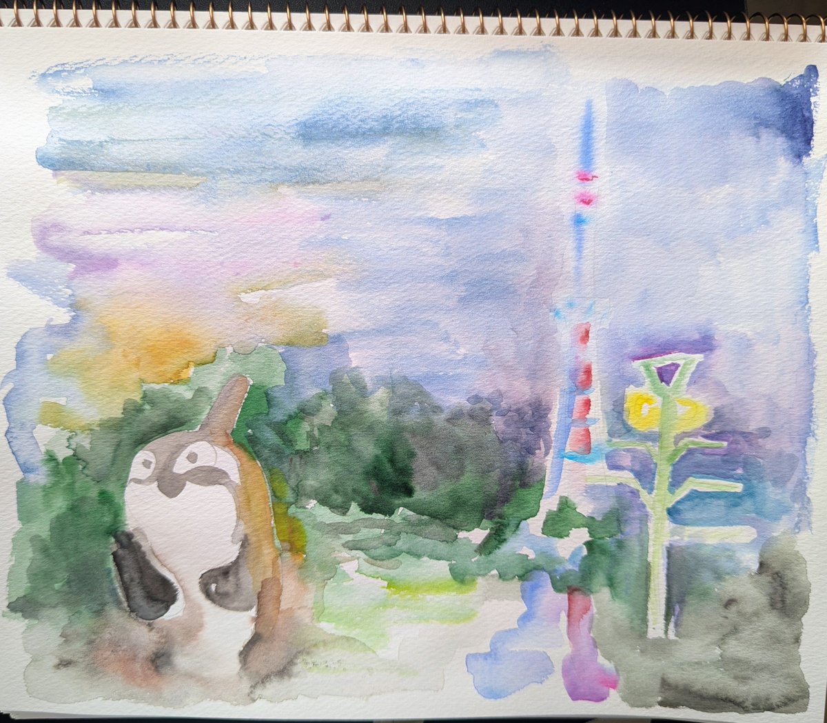 Mari__Aoki's tweet photo. @wn_jp 雨の名古屋のスケッチです🫍

ホワイトワトソン紙に描きました。名古屋の伏見は町が綺麗でコンパクトで過ごしやすくて好きでした。
#好きな秋 https://t.co/kQYHcl6icx