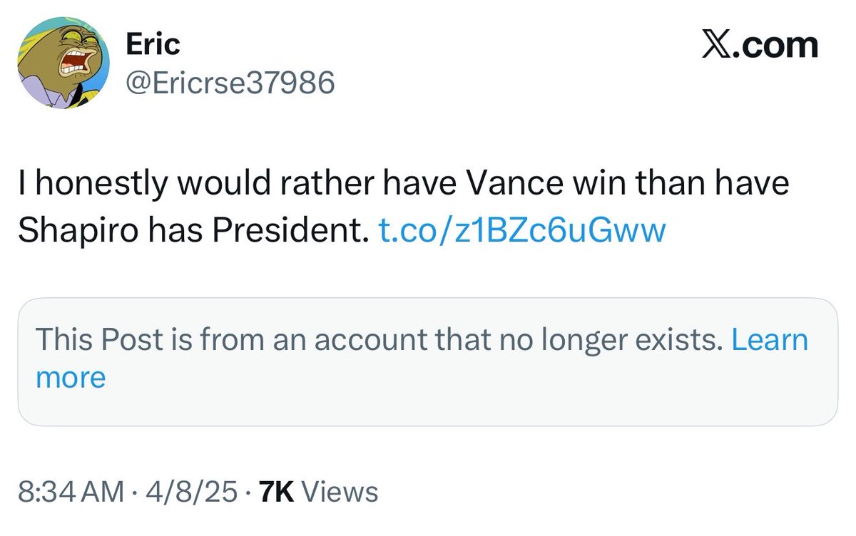 josecanyousee's tweet photo. What a stupid fuck. He literally said he would prefer JD Vance in 2028 over:

Gavin Newsom 
Josh Shapiro
Joe Manchin (who voted with Biden 90% of the time)

And he is currently rooting for a 2020 election-denying Republican in the WA3 race. 

What kind of degenerate leftists supports a Republican?