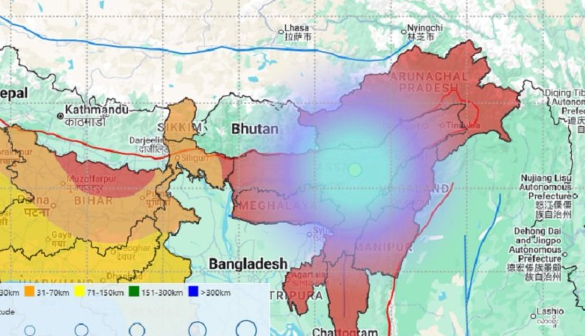 ExploreNor65506's tweet photo. Earthquake tremors were felt in Assam and Manipur. The strongest tremor, measuring 4.5 magnitude, was recorded in Nagaon. People are advised to remain alert and rely on official updates.

#Earthquake #Assam #Manipur https://t.co/emn67eY2S1