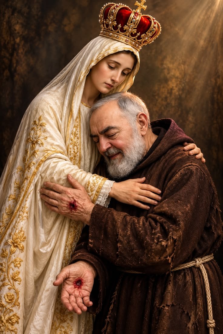 JustAdaugoijele's tweet photo. Abandon yourself in the hands of Mary. She will take care of you."

             - St. Padre Pio https://t.co/cgVWUDnFJL