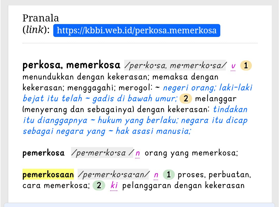 aromanticious's tweet photo. @mascgod rudapaksa rudapaksa tai anjing nih media, PEMERKOSAAN. TULIS AJA "PEMERKOSAAN" APA SUSAHNYA BGST?! bahasa ndakik bgt rudapaksa emang TAI semua kriminalitas terhadap kaum rentan selalu didownplaying https://t.co/ZwVvKIVFNs