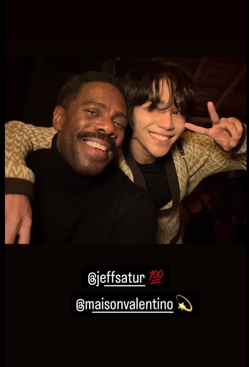 stardreamy213's tweet photo. Jeff and Colman’s 1st meet up 🫂 VS their current meet up at Valentino 🫂🫂🫂

Both their interactions have only gotten cuter 🥰🥰🥰

JEFFSATUR X VALENTINO PFW SS27

#ValentinoGaravani #ValentinoSS27xJeffSatur #JeffSatur #ValentinoAntibiblioteca https://t.co/ozw9pTnUja