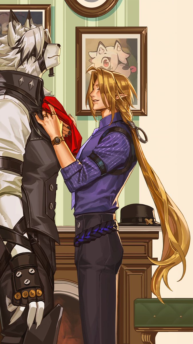 Crovius_'s tweet photo. Time sure goes fast and it’s been 1 year already since this work. I realized I haven’t shared the extended version so here you go 🐺🦇
#lycahugo https://t.co/tqoJ0BAist