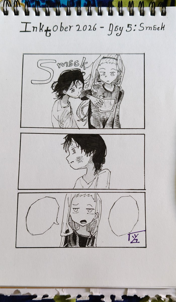 spirolad08's tweet photo. Inktober 2026- Day5 : smack
#inktober2026smack #inktober
#inktober2026 #takopisoriginalsin 
#inktoberday5 https://t.co/VBsOVjbWD1