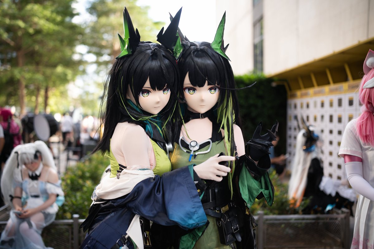 RaycessNano's tweet photo. 是CICF外场的两只可爱修绿猫呀 ~
菜菜  ←  →  me
📷 樱岛千���
#kigurumi #Arknights #Mon3tr https://t.co/egwC3qcWoq