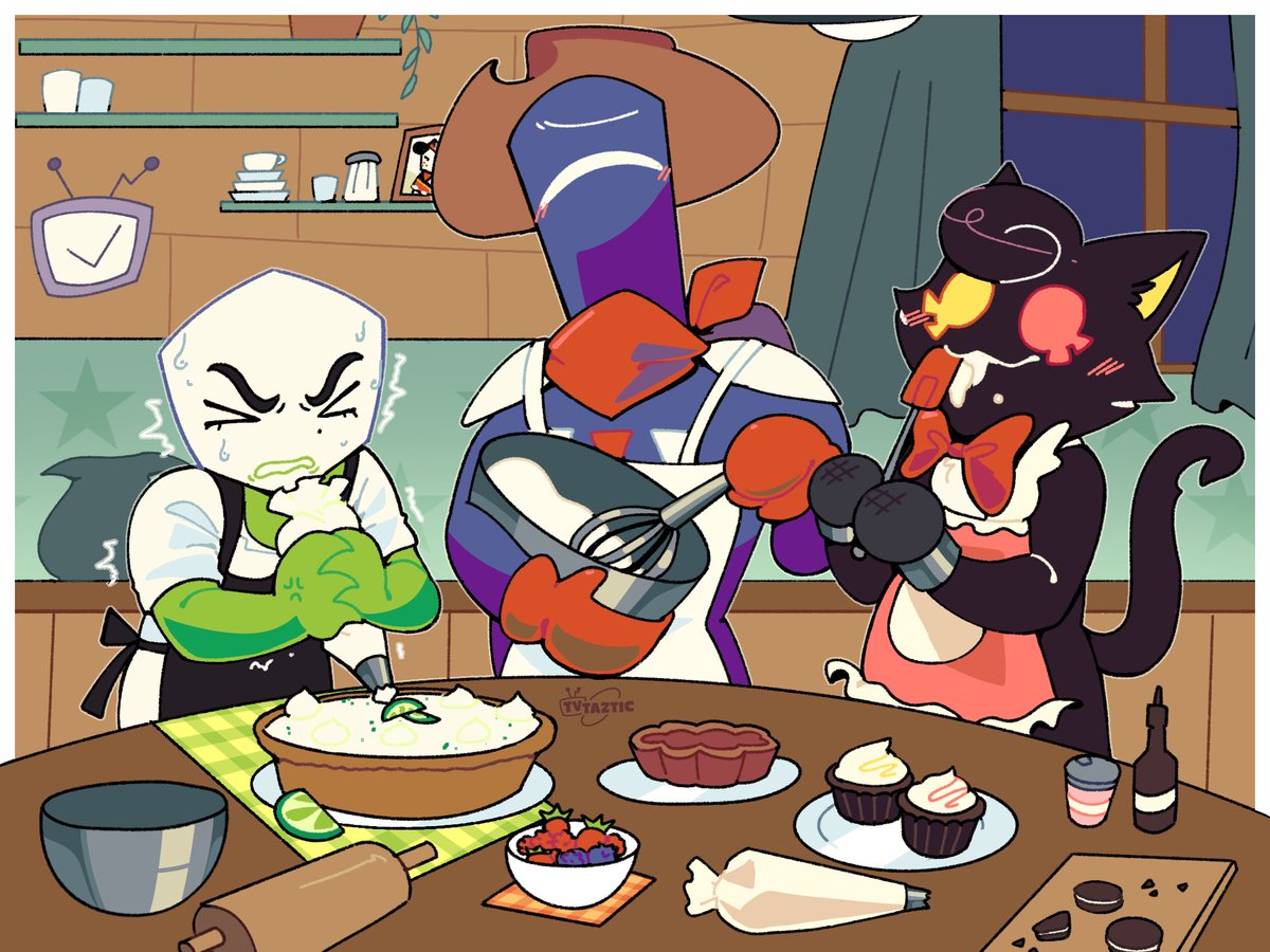 _tvtaztic's tweet photo. #MIKETOBER2026 Day 4: Polymikes

You gotta do the cooking by the book! 🍰 https://t.co/3WE7j8Hx1q